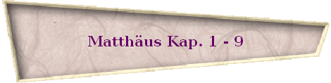 Matthus Kap. 1 - 9